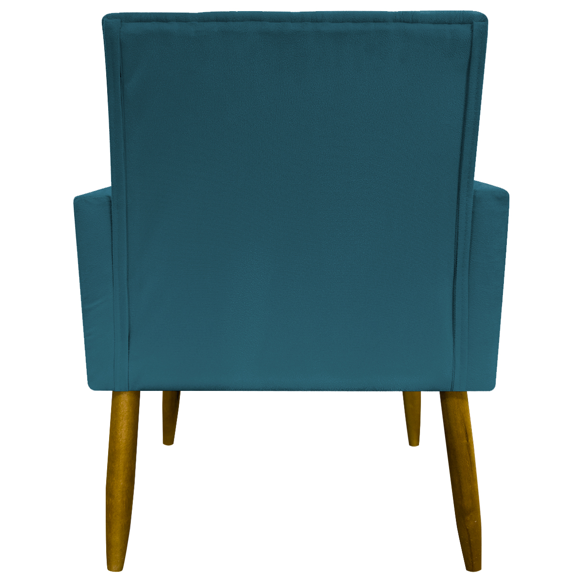 Kit 2 Poltronas Decorativa Para Sala Recepção Manicure Escritório Cadeira Mari Suede Azul Marinho
