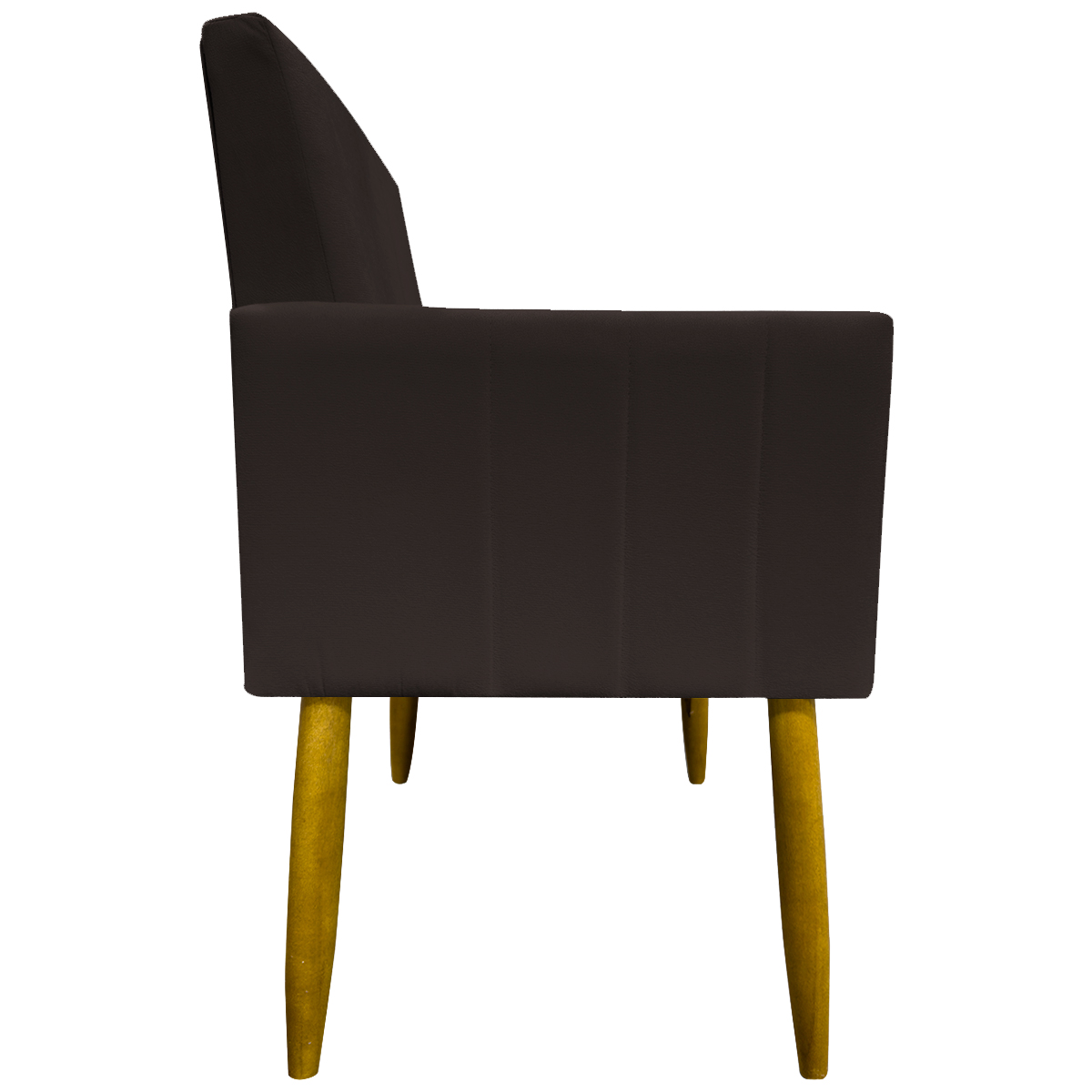 Kit 2 Poltronas Decorativa Para Sala Recepção Manicure Escritório Cadeira Mari Suede Marrom