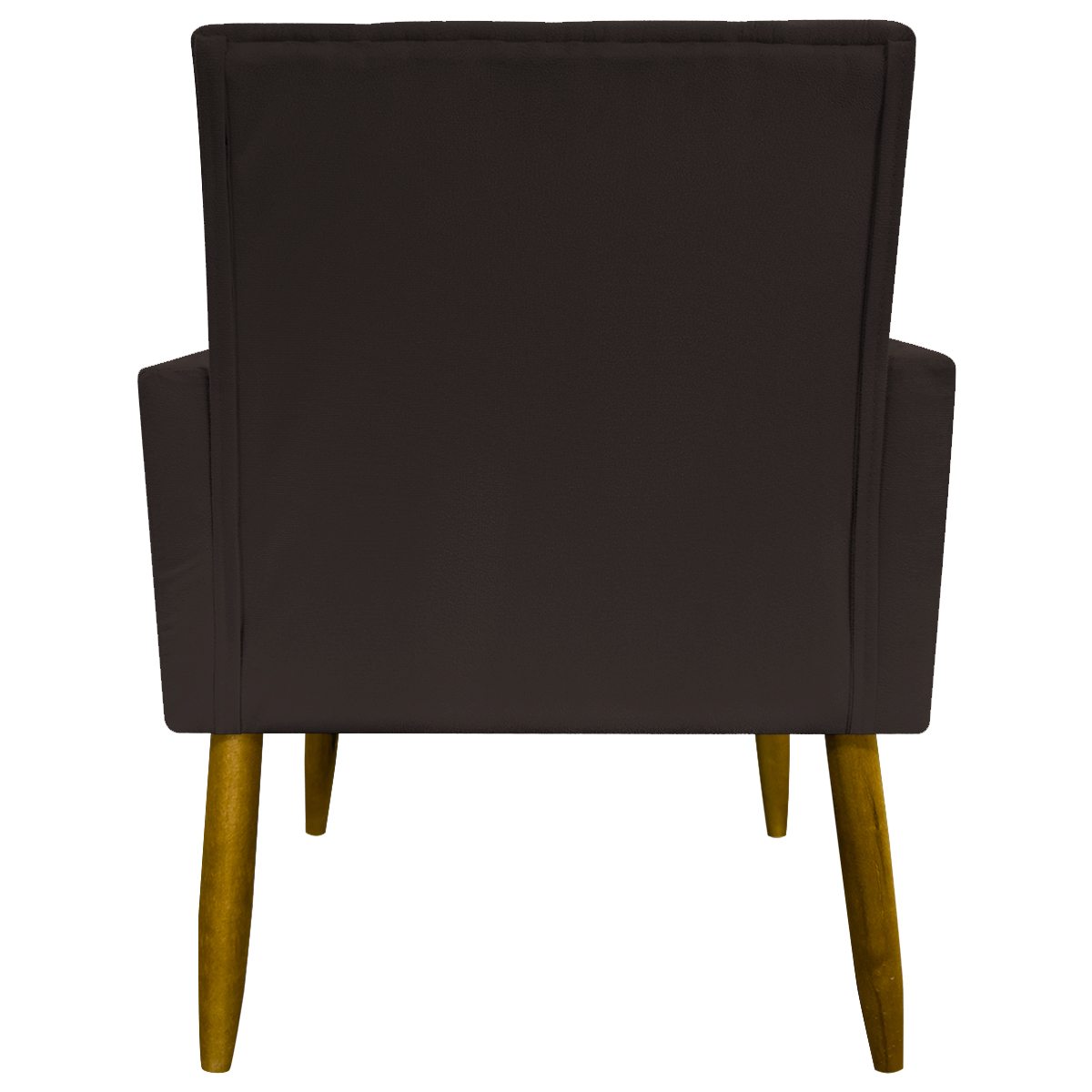 Kit 2 Poltronas Decorativa Para Sala Recepção Manicure Escritório Cadeira Mari Suede Marrom