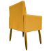 Kit 2 Poltronas Decorativa Para Sala Recepção Manicure Escritório Cadeira Mari Suede Mostarda