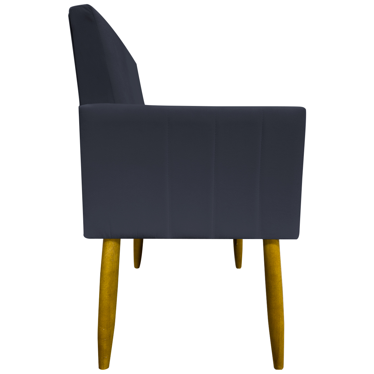 Kit 2 Poltronas Decorativa Para Sala Recepção Manicure Escritório Cadeira Mari Suede Preto