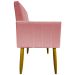 Kit 2 Poltronas Decorativa Para Sala Recepção Manicure Escritório Cadeira Mari Suede Rosê