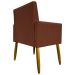 Kit 2 Poltronas Decorativa Para Sala Recepção Manicure Escritório Cadeira Mari Suede Terracota