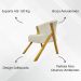 Kit 2 Poltronas Decorativa Para Sala Recepção You Suede Bege Braça Amadeirada
