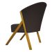 Kit 2 Poltronas Decorativa Para Sala Recepção You Suede Marrom Braça Amadeirada