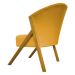 Kit 2 Poltronas Decorativa Para Sala Recepção You Suede Mostarda Braça Amadeirada