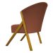 Kit 2 Poltronas Decorativa Para Sala Recepção You Suede Terracota Braça Amadeirada
