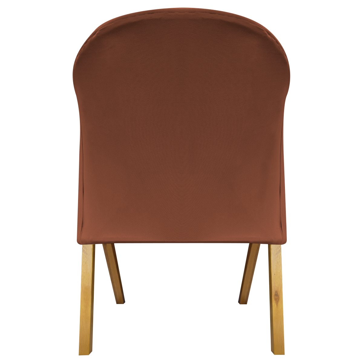 Kit 2 Poltronas Decorativa Para Sala Recepção You Suede Terracota Braça Amadeirada