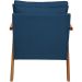 Kit 2 Poltronas Decorativas Confortáveis Para Sala Shine Suede Azul Marinho Pé Castanho - Clique E Decore