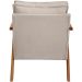 Kit 2 Poltronas Decorativas Confortáveis Para Sala Shine Suede Bege Pé Castanho - Clique E Decore
