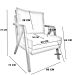 Kit 2 Poltronas Decorativas Confortáveis Para Sala Shine Suede Bege Pé Castanho - Clique E Decore