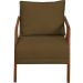 Kit 2 Poltronas Decorativas Confortáveis Para Sala Shine Suede Marrom Pé Castanho - Clique E Decore