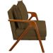 Kit 2 Poltronas Decorativas Confortáveis Para Sala Shine Suede Marrom Pé Castanho - Clique E Decore