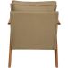 Kit 2 Poltronas Decorativas Confortáveis Para Sala Shine Suede Nude Pé Castanho - Clique E Decore