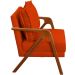 Kit 2 Poltronas Decorativas Confortáveis Para Sala Shine Suede Terracota Pé Castanho - Clique E Decore