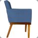 Kit 2 Poltronas Decorativas Divine Base Reforçada De Madeira Suede Azul Marinho - Clique E Decore