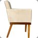 Kit 2 Poltronas Decorativas Divine Base Reforçada De Madeira Suede Bege - Clique E Decore