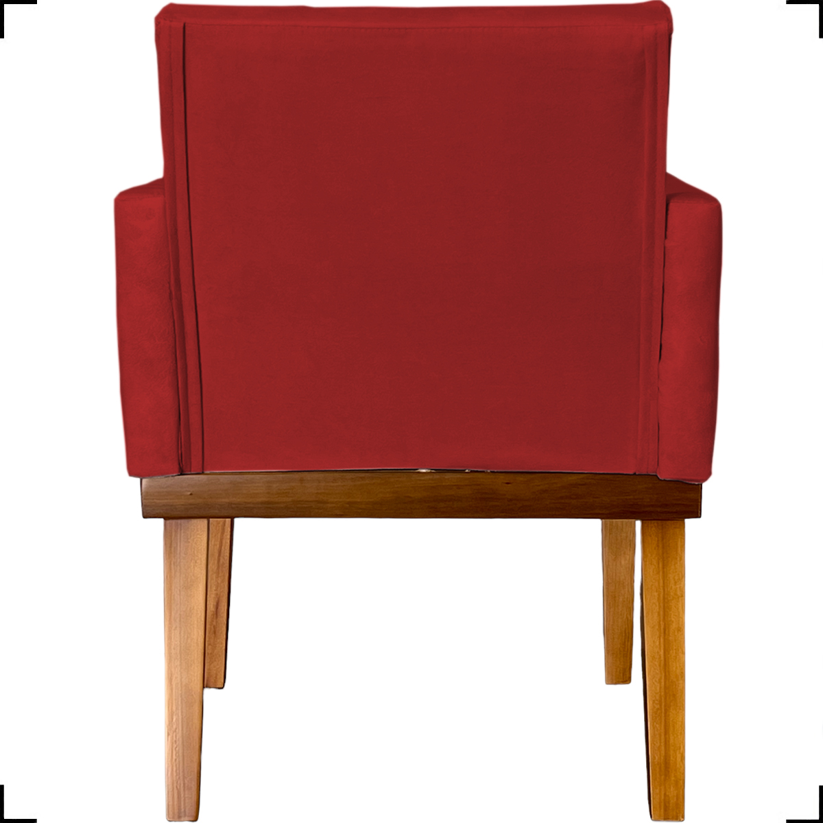 Kit 2 Poltronas Decorativas Divine Base Reforçada De Madeira Suede Bordô - Clique E Decore