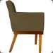 Kit 2 Poltronas Decorativas Divine Base Reforçada De Madeira Suede Marrom - Clique E Decore
