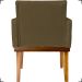Kit 2 Poltronas Decorativas Divine Base Reforçada De Madeira Suede Marrom - Clique E Decore