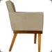 Kit 2 Poltronas Decorativas Divine Base Reforçada De Madeira Suede Nude - Clique E Decore