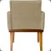 Kit 2 Poltronas Decorativas Divine Base Reforçada De Madeira Suede Nude - Clique E Decore