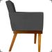 Kit 2 Poltronas Decorativas Divine Base Reforçada De Madeira Suede Preto - Clique E Decore