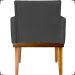Kit 2 Poltronas Decorativas Divine Base Reforçada De Madeira Suede Preto - Clique E Decore