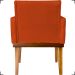 Kit 2 Poltronas Decorativas Divine Base Reforçada De Madeira Suede Terracota - Clique E Decore