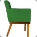 Kit 2 Poltronas Decorativas Divine Base Reforçada De Madeira Suede Verde - Clique E Decore