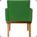 Kit 2 Poltronas Decorativas Divine Base Reforçada De Madeira Suede Verde - Clique E Decore