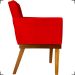Kit 2 Poltronas Decorativas Divine Base Reforçada De Madeira Suede Vermelho - Clique E Decore