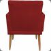 Kit 2 Poltronas Decorativas Nina Com Base E Capitonê + 2 Puff Redondo Suede Bordô Pé Castanho - Clique E Decore