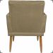 Kit 2 Poltronas Decorativas Nina Com Base E Capitonê + Puff Redondo Suede Nude Pé Castanho - Clique E Decore
