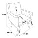 Kit 2 Poltronas Decorativas Nina Infantil Para Quarto Infantil Suede Estampa Herois Pé Castanho
