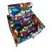 Kit 2 Poltronas Decorativas Para Sala Nina Com Base Estampa Romero Brito Pé Castanho - Clique E Decore