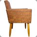Kit 2 Poltronas Decorativas Para Sala Nina Corino Peroba Pé Castanho - Clique E Decore