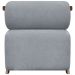Kit 2 Poltronas Decorativas Para Sala Recepção Confortável Em Madeira Maciça Chloe Bouclé Premium Cinza