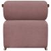 Kit 2 Poltronas Decorativas Para Sala Recepção Confortável Em Madeira Maciça Chloe Bouclé Premium Rosê