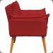 Kit 2 Poltronas Decorativas Para Sala Recepção Manicure ePuff Decorativo Para Quarto Penteadeira Suede Bordô
