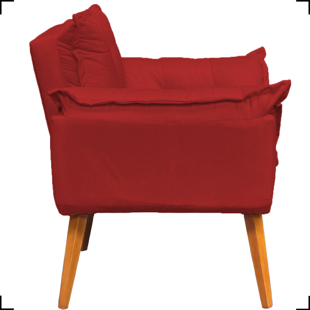 Kit 2 Poltronas Decorativas Para Sala Recepção Manicure ePuff Decorativo Para Quarto Penteadeira Suede Bordô