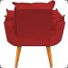 Kit 2 Poltronas Decorativas Para Sala Recepção Manicure ePuff Decorativo Para Quarto Penteadeira Suede Bordô