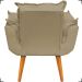 Kit 2 Poltronas Decorativas Para Sala Recepção Manicure ePuff Decorativo Para Quarto Penteadeira Suede Nude
