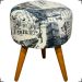 Kit 2 Poltronas Decorativas Para Sala, Quarto, Escritório Isa Suede Cinza Pé Castanho - Clique E Decore