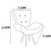 Kit 2 Poltronas Decorativas Reforçadas Para Sala Emilia Suede Azul Turquesa Pé Castanho - Clique E Decore