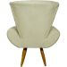 Kit 2 Poltronas Decorativas Reforçadas Para Sala Emilia Suede Bege Pé Castanho - Clique E Decore