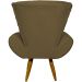 Kit 2 Poltronas Decorativas Reforçadas Para Sala Emilia Suede Marrom Pé Castanho - Clique E Decore