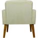 Kit 2 Poltronas Decorativas Reforçadas Para Sala Hope Suede Bege Pé Castanho - Clique E Decore