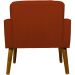 Kit 2 Poltronas Decorativas Reforçadas Para Sala Hope Suede Terracota Pé Castanho - Clique E Decore