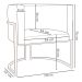 Kit 2 Poltronas Luna Suede MOSTARDA Base de Ferro PRETA